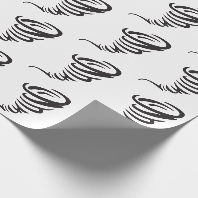 Tornado Geschenkpapier (Ecke)