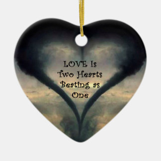 Tornado-Herz-Verzierung Keramik Ornament