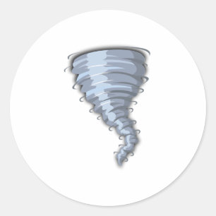 Tornado Runder Aufkleber
