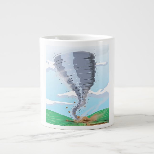 Tornado Twister Jumbo-Tasse (Vorderseite)