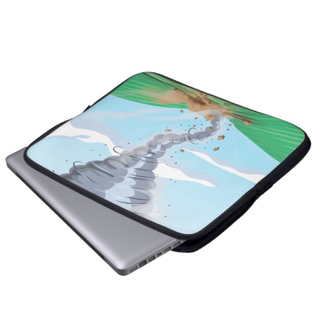 Tornado Twister Laptopschutzhülle (Vorne Knopf)