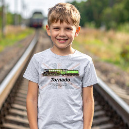 Tornado Vintager Dampfzug Englische Lokomotive T-Shirt