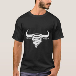Tornado Wrangler Bold Western Cowboy Graphic Desig T-Shirt