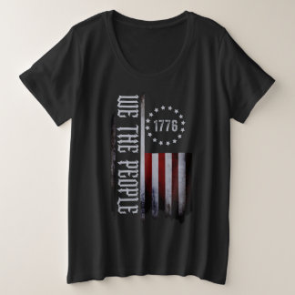 Tornflagge Wir Menschen 1776 Große Größe T-Shirt