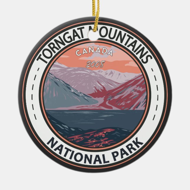 Torngat Mountains National Park Canada Abzeichen Keramik Ornament (Vorne)