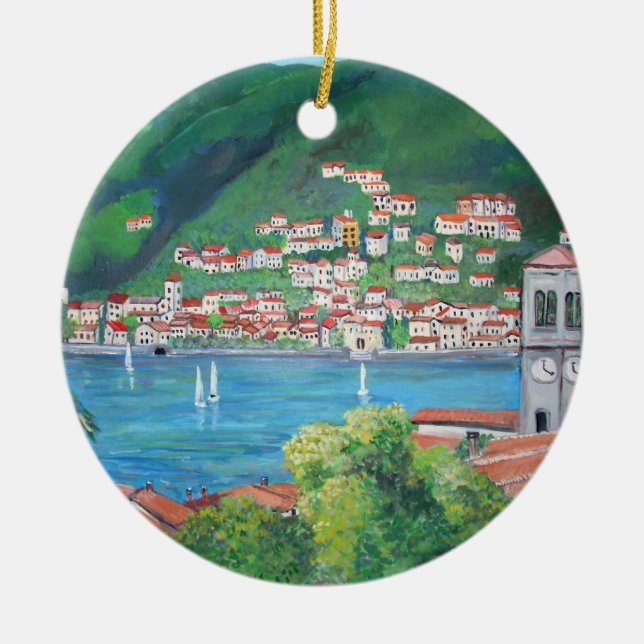 Torno, See Como, Verzierung Keramikornament (Vorne)