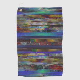 Tornstreifen mit digitalen Farbtexturen Golfhandtuch