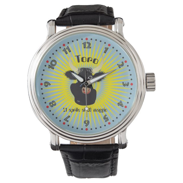 Toro 21 aprile al 20 maggio Orologio Armbanduhr (Vorderseite)