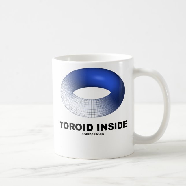 Toroid Inside (Blue Torus) Kaffeetasse (Rechts)