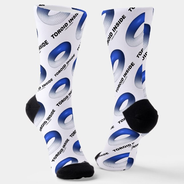 Toroid Inside (Blue Torus) Socken (Gewinkelt)