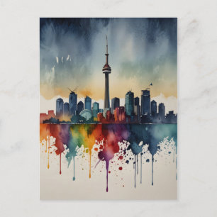 Toronto Aquarellkunst Postkarte