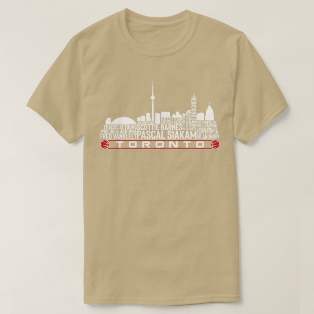 Toronto Basketball Team 23 Spieler Roster Toronto  T-Shirt (Design vorne)