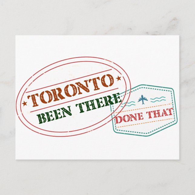 Toronto Been hat das getan Postkarte (Vorderseite)