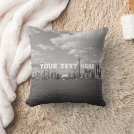 Toronto Canada Black and White Vintag Custom Kissen