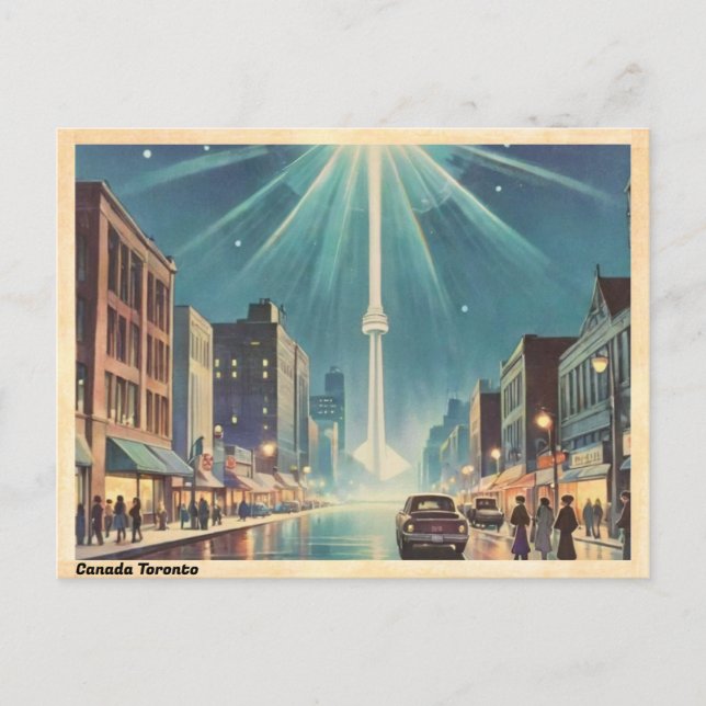 Toronto Canada CN Tower Vintag Postkarte (Vorderseite)