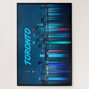 Toronto Canada Nightime Skyline über Wassername