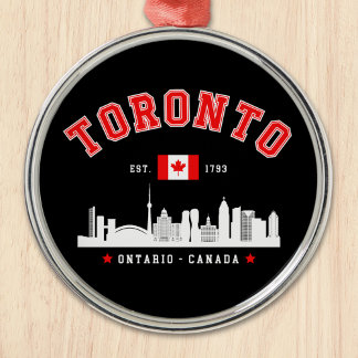 Toronto Canada Skyline City Ornament Aus Metall