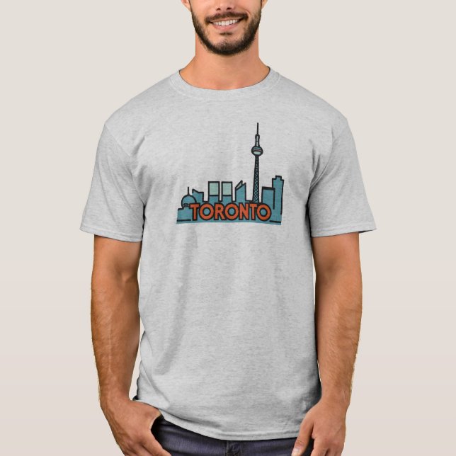 Toronto Canada Skyline T-Shirt (Vorderseite)