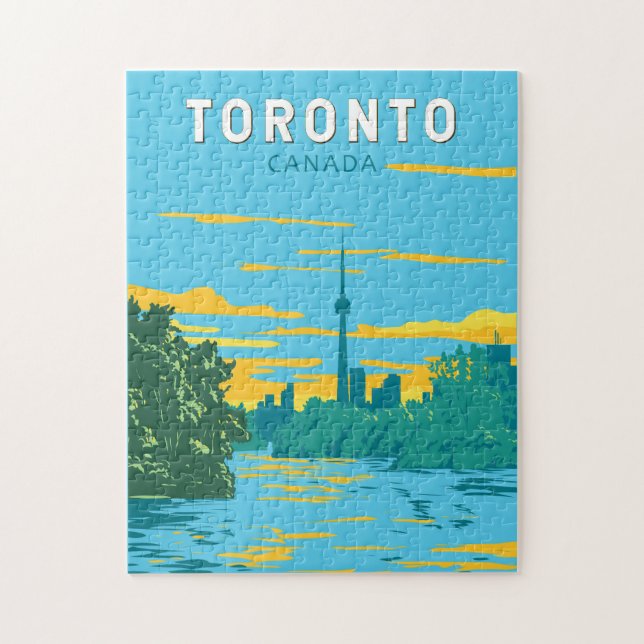 Toronto Canada Travel Art Vintag (Vertikal)