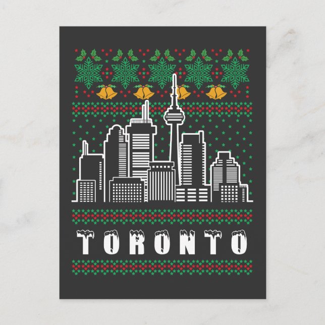 Toronto Canada Ugly Christmas Postkarte (Vorderseite)