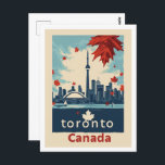 Toronto Canada Vintag Famous Travel Place Postkarte<br><div class="desc">Toronto Canada Vintag Famous Travel Place</div>