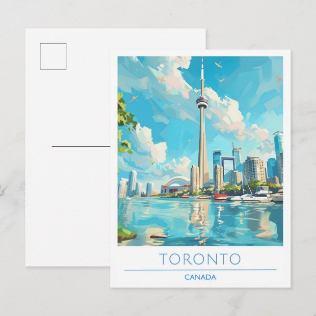 Toronto Canada Vintage Travel Postkarte (Vorne/Hinten)