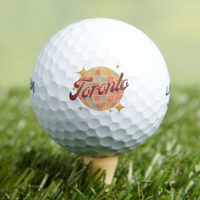 Toronto City Canada Retro Golf Resort Golfball (Von Creator hochgeladen)