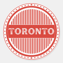 Toronto City Pride Emblem – Canadian Identity Runder Aufkleber