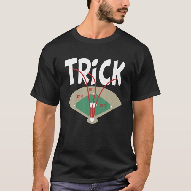 Toronto City Rightfielder Trick Baseball Fans Righ T-Shirt (Vorderseite)