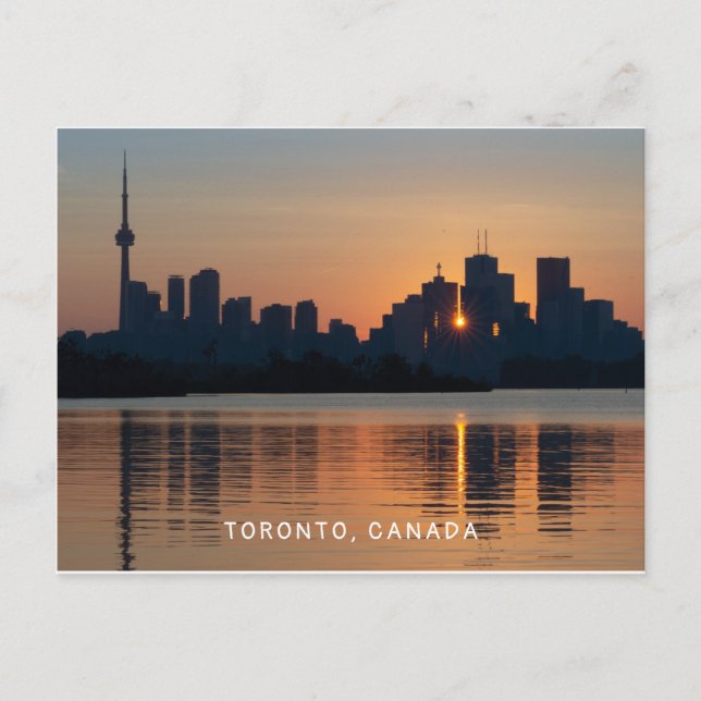 Toronto Cityscape bei Sunset Postcard Postkarte (Vorderseite)