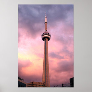 TORONTO, CN TOWER 36" x 24", affiche