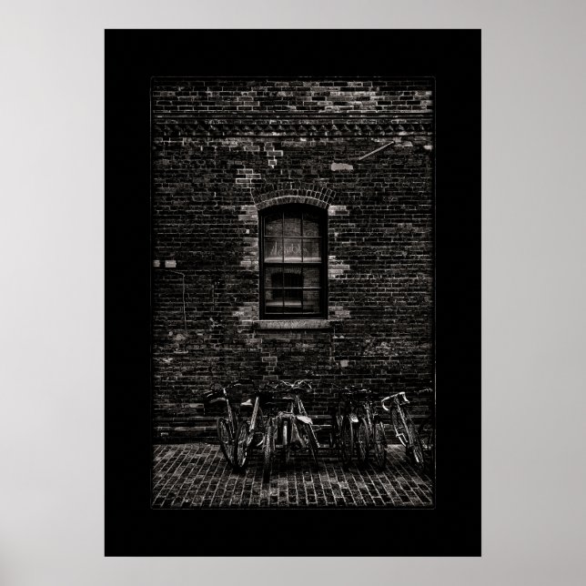 Toronto Distillery District Fenster 5 mit Rahmen Poster (Vorne)