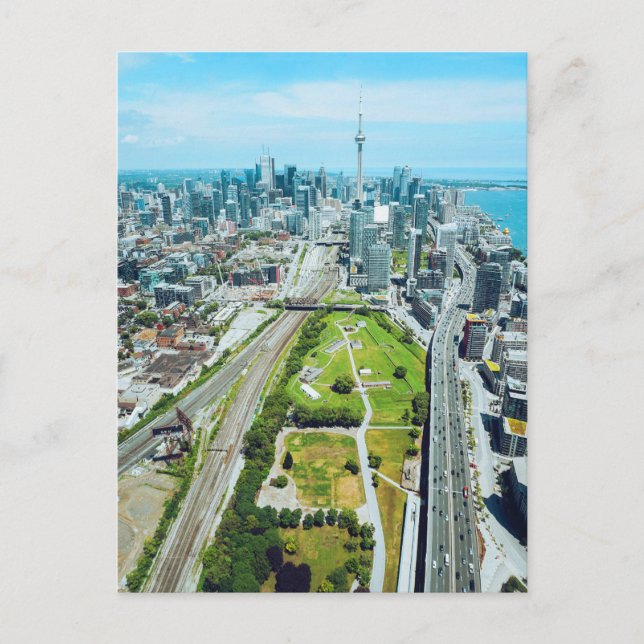 Toronto Downtown Bird's Eye View Postkarte (Vorderseite)
