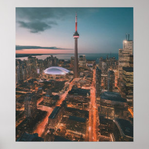 Toronto Downtown City City, Toronto Downtown Art Poster