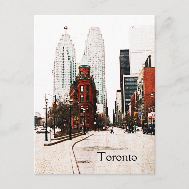 Toronto, Flacheisen-Gebäude Postkarte (Vorderseite)