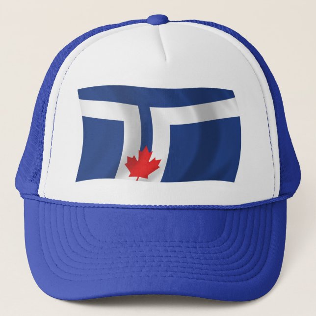 Toronto Flag Hat Truckerkappe (Vorderseite)