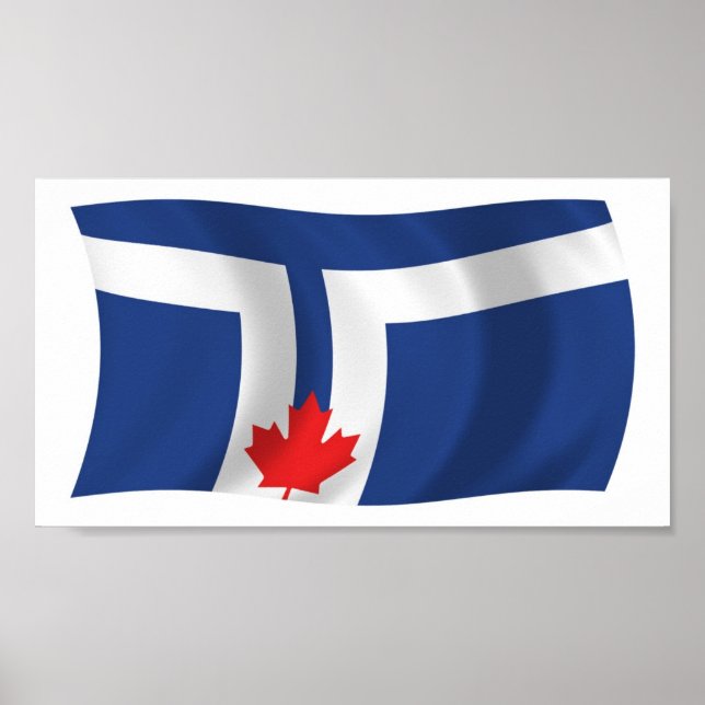 Toronto Flag Poster Print (Vorne)