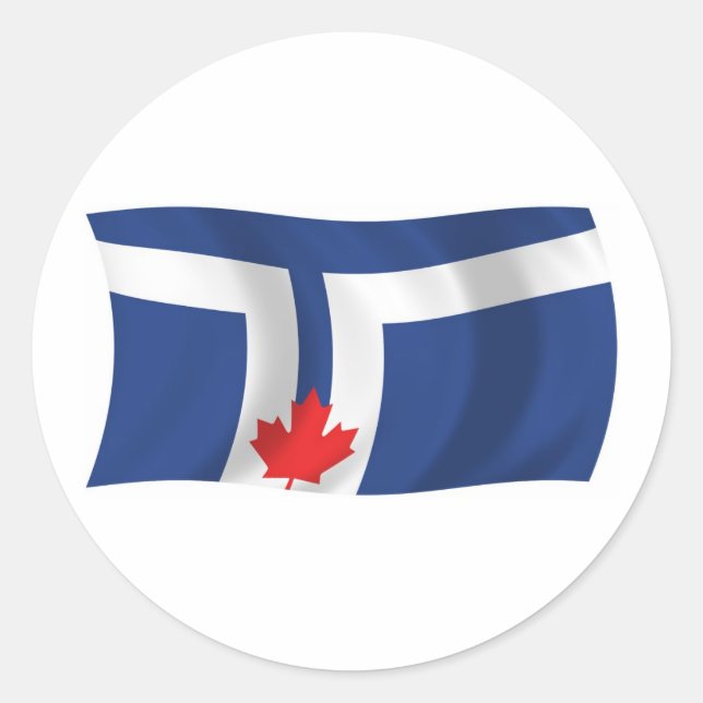 Toronto Flag Sticker (Vorderseite)