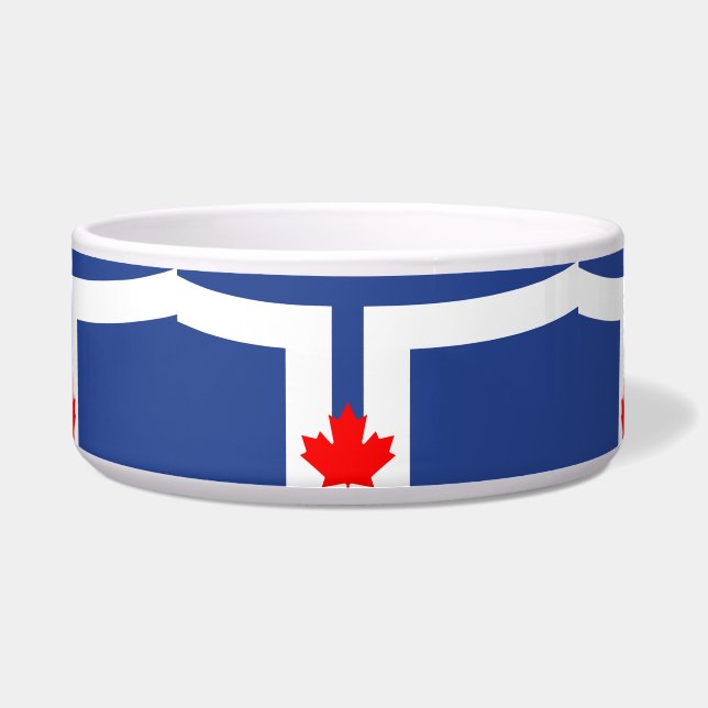Toronto-Flaggen-Haustier-Schale Napf (Vorderseite)