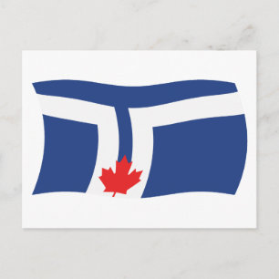 Toronto-Flaggen-Postkarte Postkarte