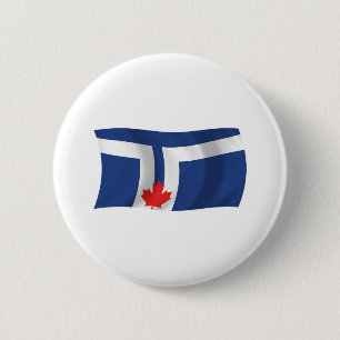 Toronto-Flaggenknopf Button