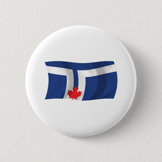 Toronto-Flaggenknopf Button (Vorderseite)