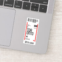 Toronto Flight Ticket Boarding Pass Reisen Kanada