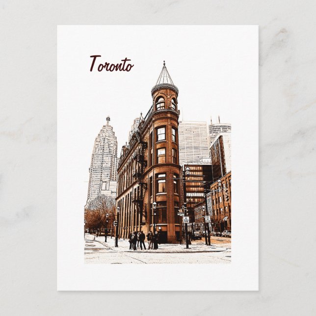Toronto - Gebäude aus flacheisernem Stahl Postkart Postkarte (Vorderseite)