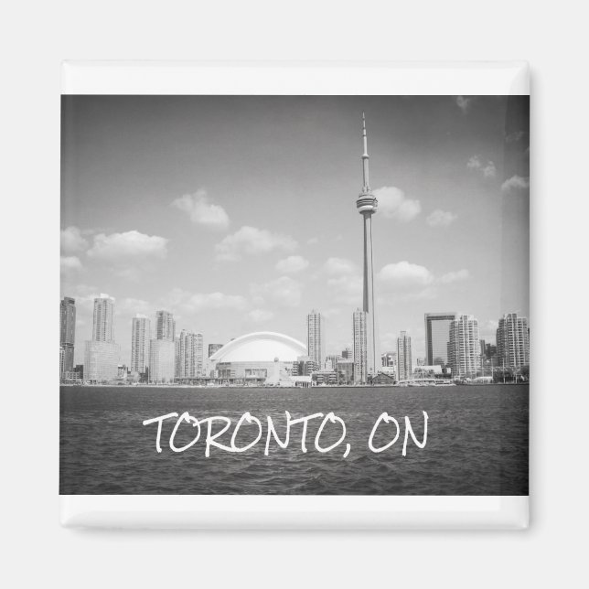 Toronto Greyscale City Magnet (Vorne)