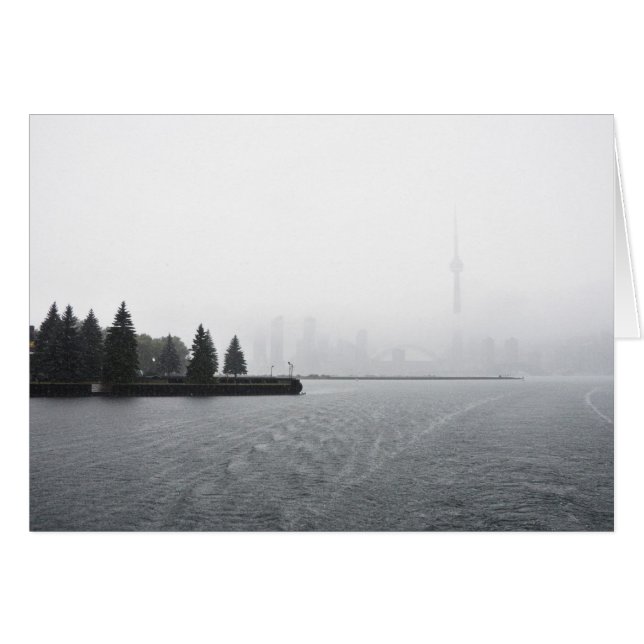 Toronto Hafen Skyline im Regen (Vorderseite (Horizontal))