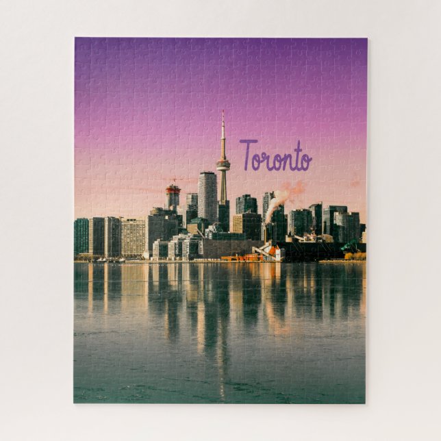 Toronto Hauptstadt Ontario Canada City Skyline (Vertikal)