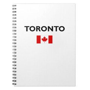 Toronto Kanada Kanadische Flagge Farbe Notizblock