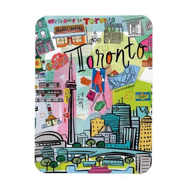 Toronto, Kanada Magnet (Vertikal)