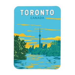 Toronto Kanada Reise Kunst Vintage Magnet